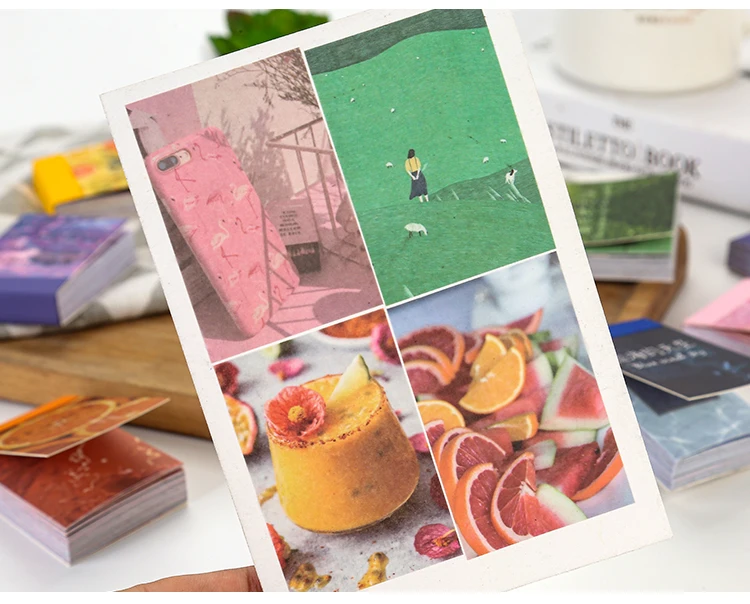 50 pcs Scrapbooking Stationery Stickers aesthetic INS Natural landscape Planner Diary Album collage material Sticker book