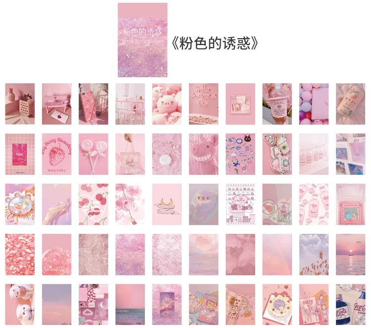 50 pcs Scrapbooking Stationery Stickers aesthetic INS Natural landscape Planner Diary Album collage material Sticker book