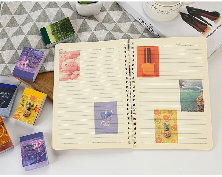 50 pcs Scrapbooking Stationery Stickers aesthetic INS Natural landscape Planner Diary Album collage material Sticker book