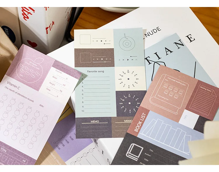 20pcs/1lot kawaii Stationery Sticker Colorful moods junk journal Decorative Scrapbooking DIY Craft Sticker