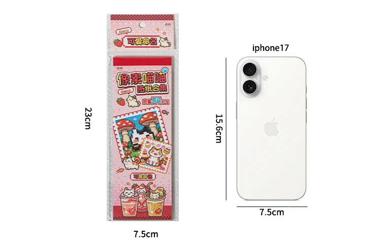 TIANZI 24/48Pcs Cute Die-Cut Stickers Book for DIY Scrapbook Phone Case Collage Decoration Journal Sticker Aesthetic Stationery