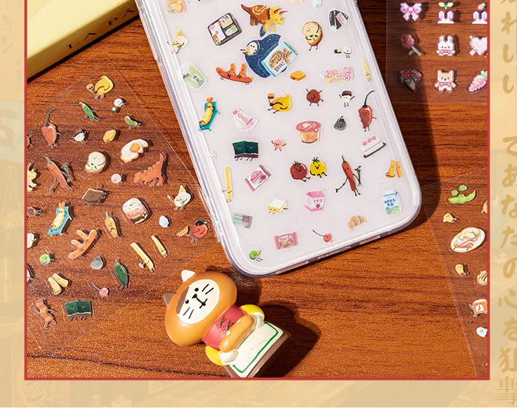 24pcs PET Vintage Japanese Style Die-Cut Sticker Book for Scrapbooking Journal Decor, DIY Cards, Cute Party Supplies, Mr. Paper