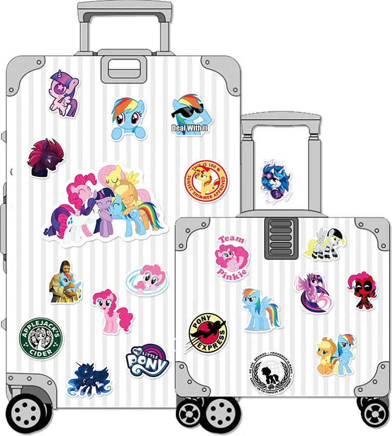 50Pcs Pony Stickers Cute Cartoon Stickers Mobile Phone Cup Notebook Waterproof Decorative Hand Account Stickers