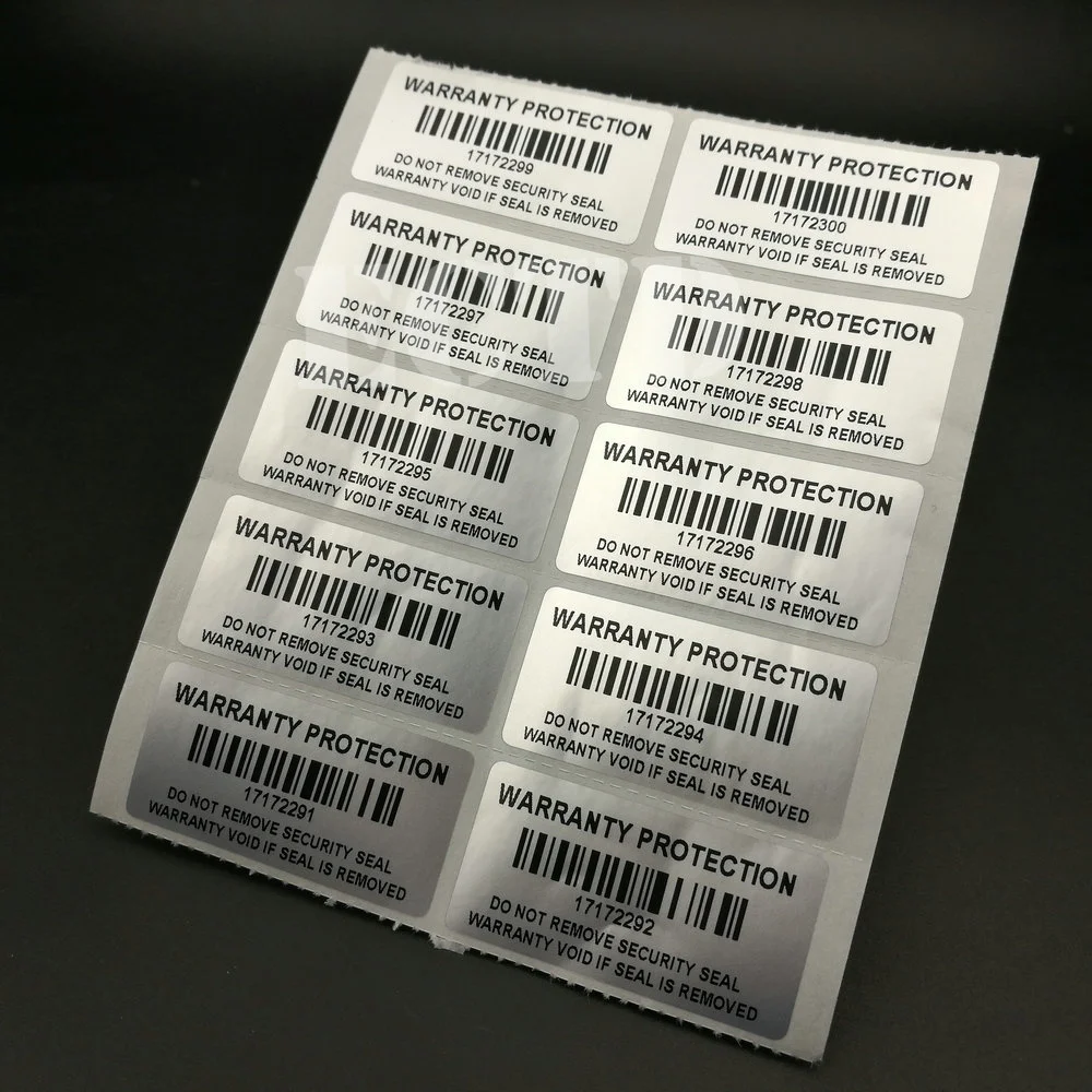 1000pcs Warranty Protection Sticker 1.57" x 0.79" ( 40mm x 20mm ) Security Seal Tamper Proof Warranty Void Label Stickers