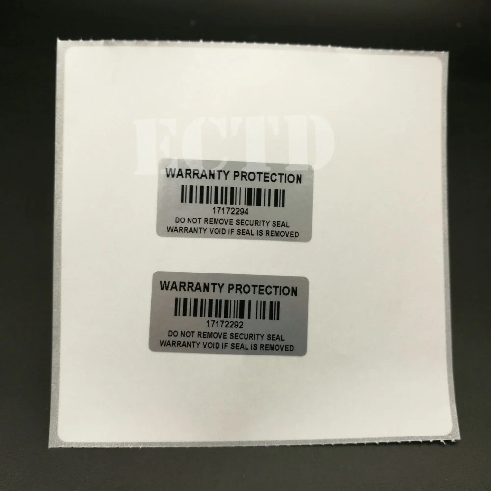 1000pcs Warranty Protection Sticker 1.57" x 0.79" ( 40mm x 20mm ) Security Seal Tamper Proof Warranty Void Label Stickers