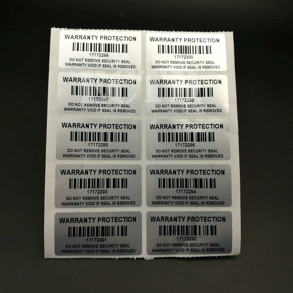 1000pcs Warranty Protection Sticker 1.57" x 0.79" ( 40mm x 20mm ) Security Seal Tamper Proof Warranty Void Label Stickers