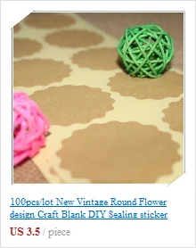 120PCS/lot Fresh Style Flower Hand Made Seal Sticker High Quality Handmade Gift Label Sticker