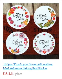 120PCS/lot Fresh Style Flower Hand Made Seal Sticker High Quality Handmade Gift Label Sticker