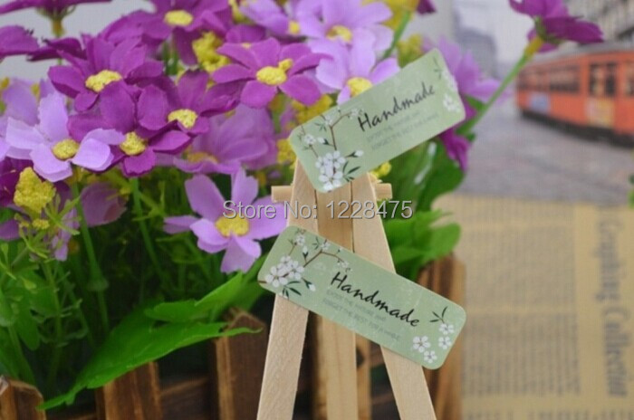 120PCS/lot Fresh Style Flower Hand Made Seal Sticker High Quality Handmade Gift Label Sticker
