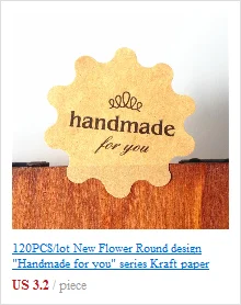 120PCS/lot Fresh Style Flower Hand Made Seal Sticker High Quality Handmade Gift Label Sticker