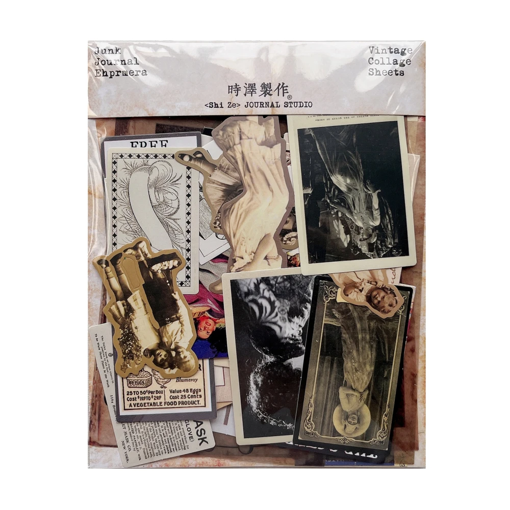 Old Photos Poster Planet Nostalgic Stickers Junk Journal Planner Scrapbooking Vintage Card Decorative DIY Craft Photo Albums