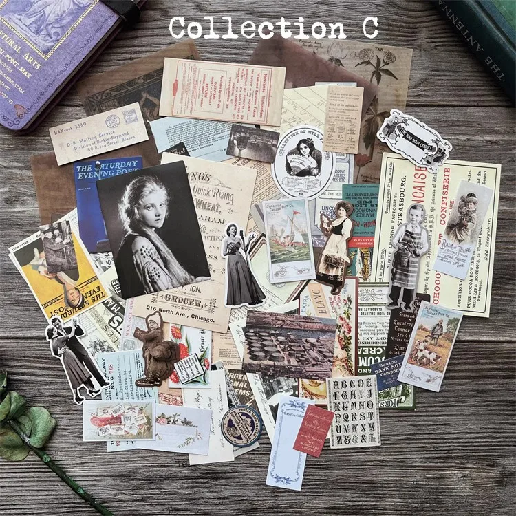 Old Photos Poster Planet Nostalgic Stickers Junk Journal Planner Scrapbooking Vintage Card Decorative DIY Craft Photo Albums