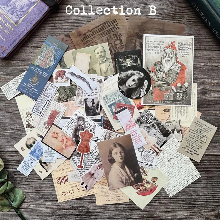 Old Photos Poster Planet Nostalgic Stickers Junk Journal Planner Scrapbooking Vintage Card Decorative DIY Craft Photo Albums