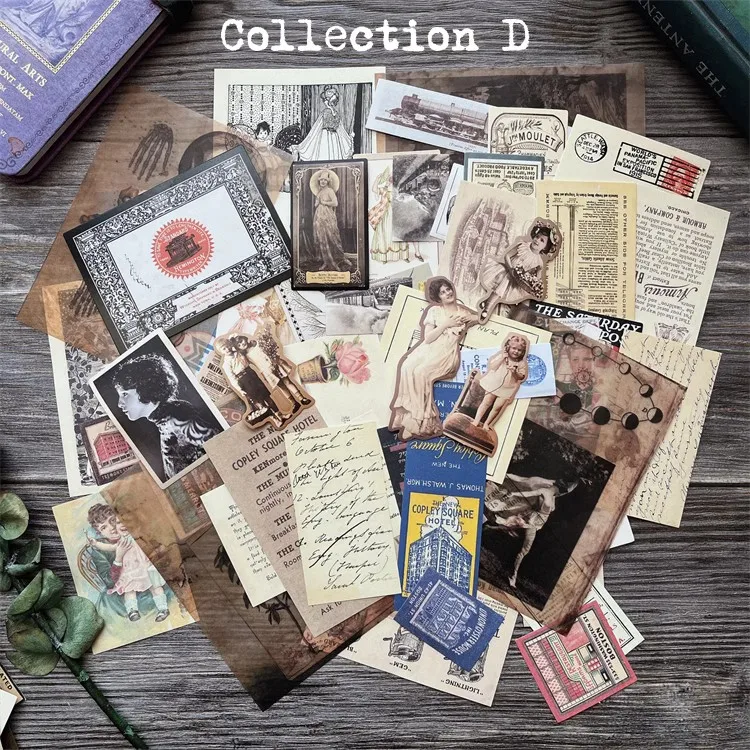 Old Photos Poster Planet Nostalgic Stickers Junk Journal Planner Scrapbooking Vintage Card Decorative DIY Craft Photo Albums