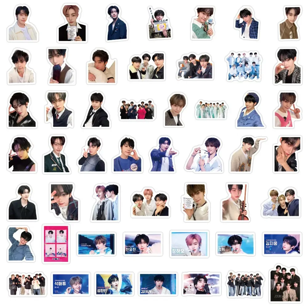 102pcs ZEROBASEONE Stickers YUJIN GYUVIN Fan Collection Gift RICKY JIWOONG TAERAE MATTHEW Fashion Photo Waterproof Stickers