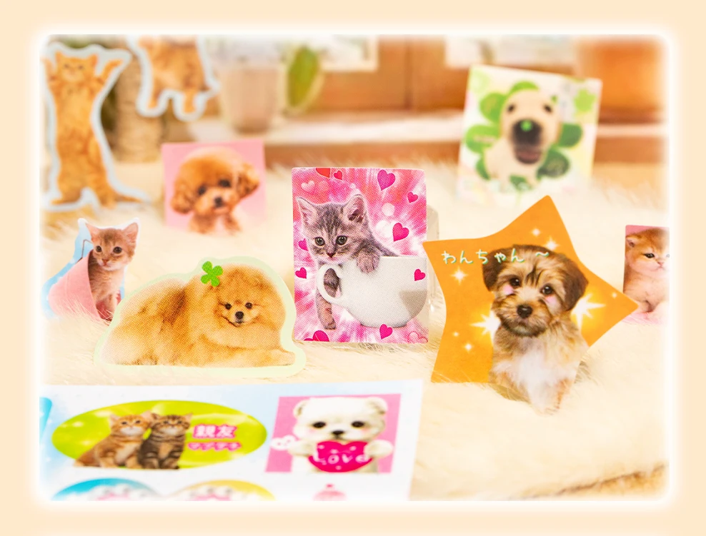 TIANZI 20pcs Kawaii Retro INS Die Cutting Stickers Book for DIY Scrapbook Diary Phone Case Creative Stationery Cute Retro Design