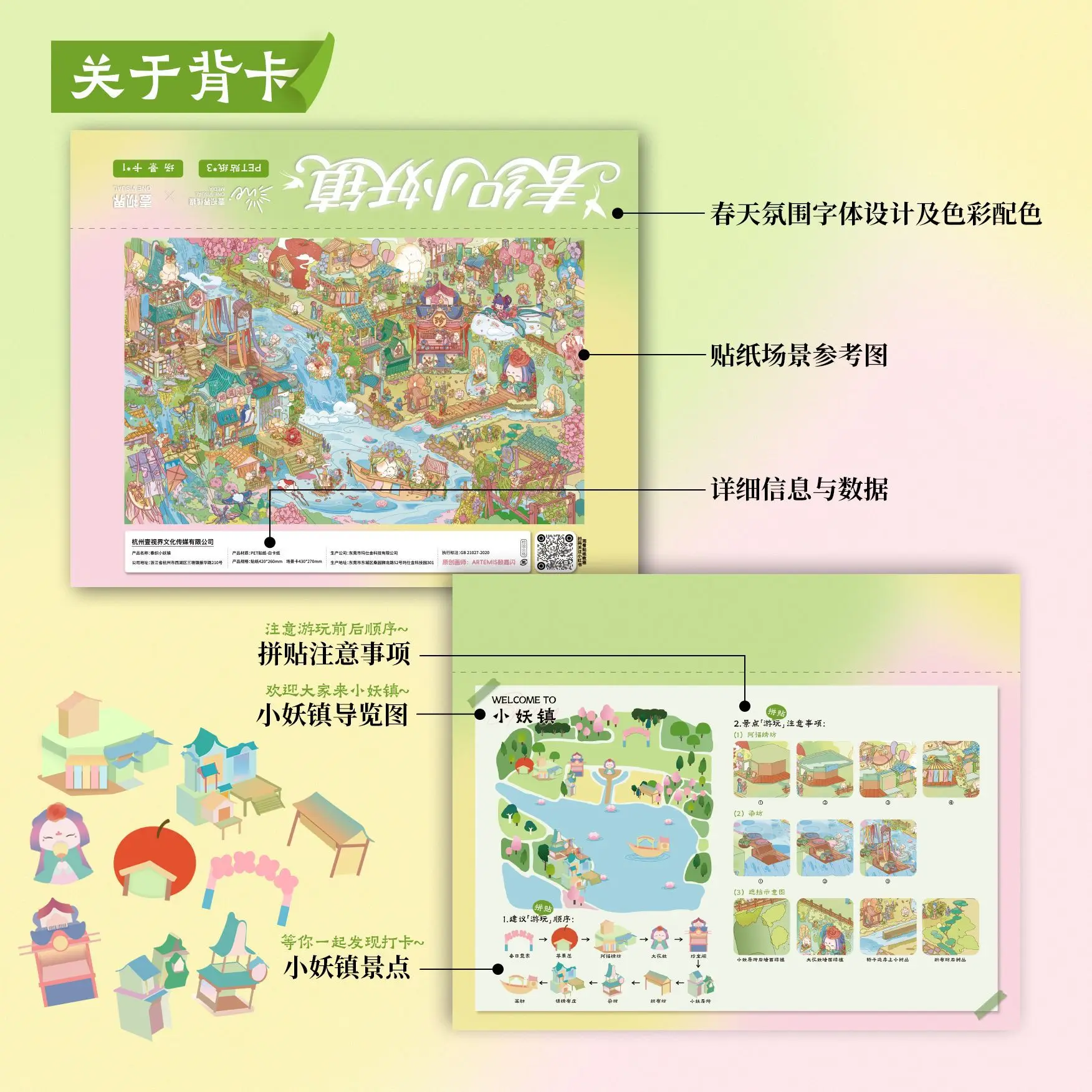 TIANZI 3D Cartoon Miniature Scene Stickers Collection Pocket House Stacking Stickers DIY Kawaii Handmade Scrapbook Decoration