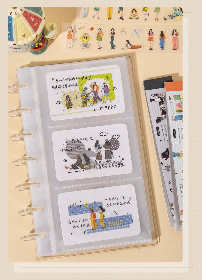 30pcs/lot Kawaii Stationery Stickers The vast sea of people Collection DIY Junk Journal Paper Planner Decorative stickers