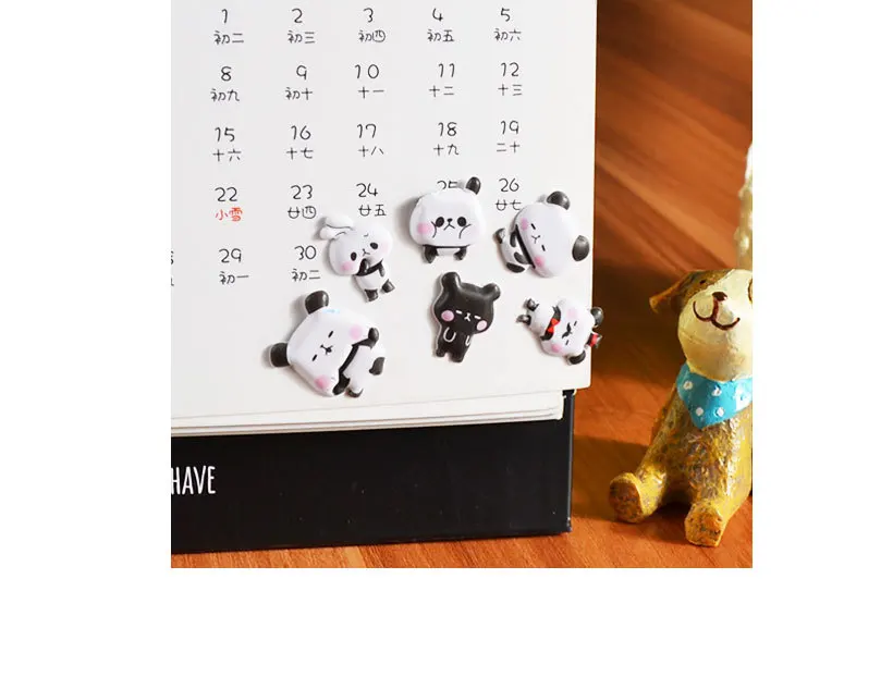 Kawaii 3D Puffy Panda Daily Life Stickers Scrapbooking Diy Journal Stationery Sticker Cute Deco Aesthetic Art Supplies