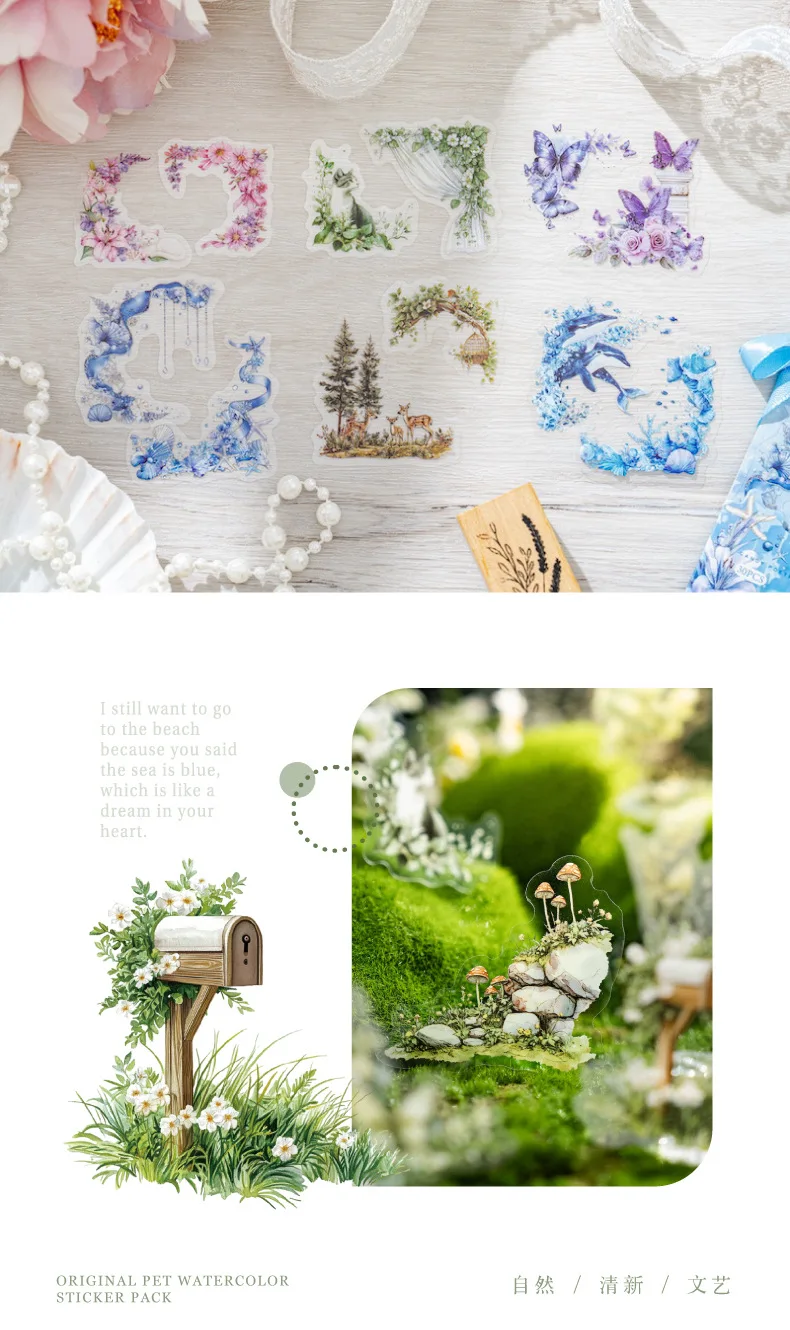 30pcs/1lot Kawaii Stationery Stickers natural corners Diary Decorative Mobile Stickers Scrapbooking DIY Craft Stickers
