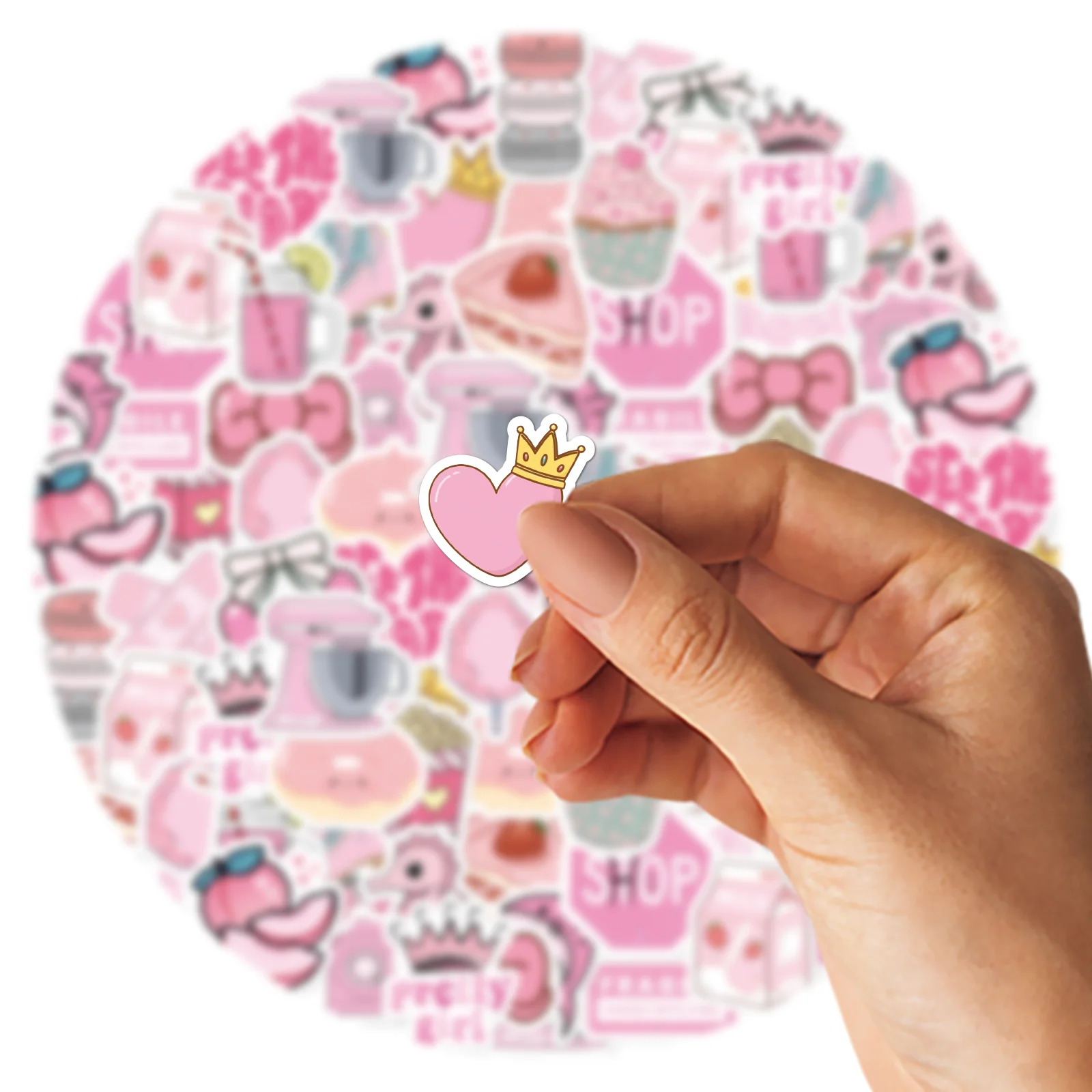 46pcs Valentine's Day Theme Pattern Stickers, Suitable for Valentine Parties, Photo Albums, Notebooks, Phone Cases, Water Bottle