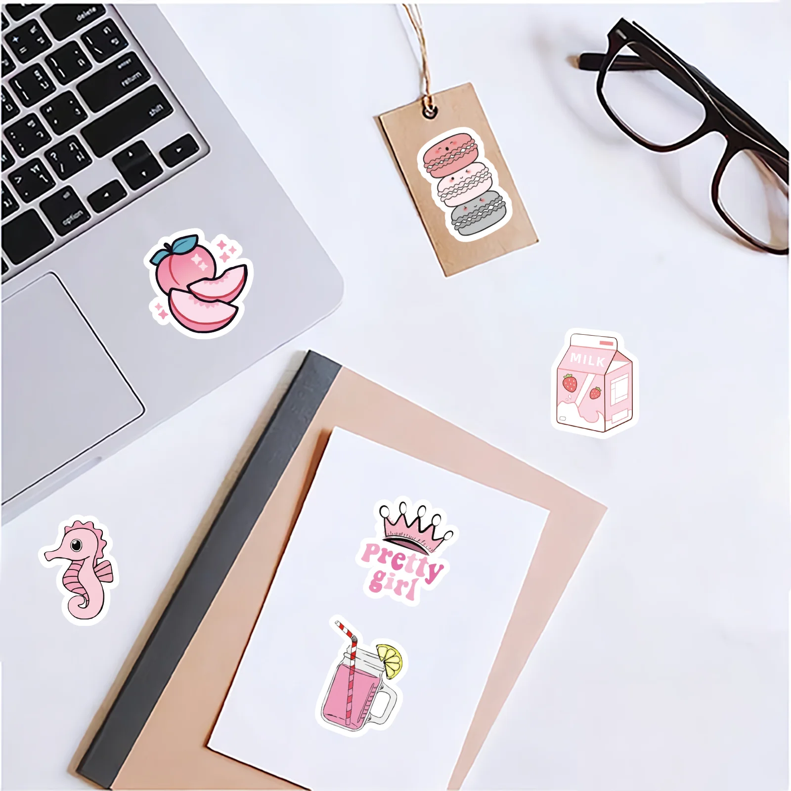 46pcs Valentine's Day Theme Pattern Stickers, Suitable for Valentine Parties, Photo Albums, Notebooks, Phone Cases, Water Bottle