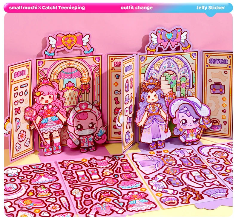 49pcs/lot Kawaii Scrapbook Sticker Magical Munchkins Scrapbooking Supplies Planner Decorative Stationery Sticker