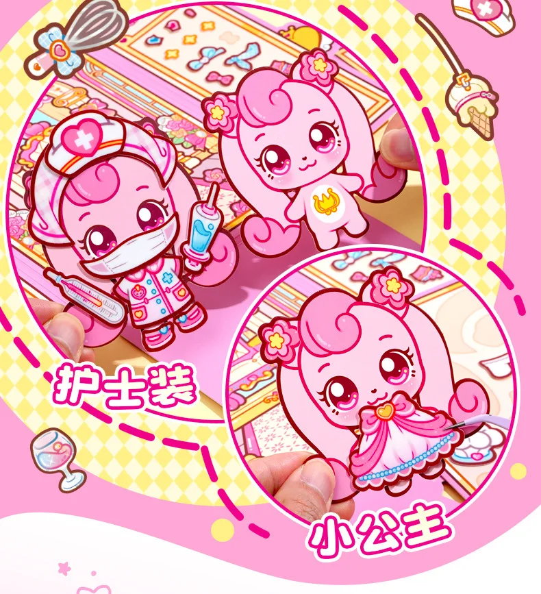 49pcs/lot Kawaii Scrapbook Sticker Magical Munchkins Scrapbooking Supplies Planner Decorative Stationery Sticker