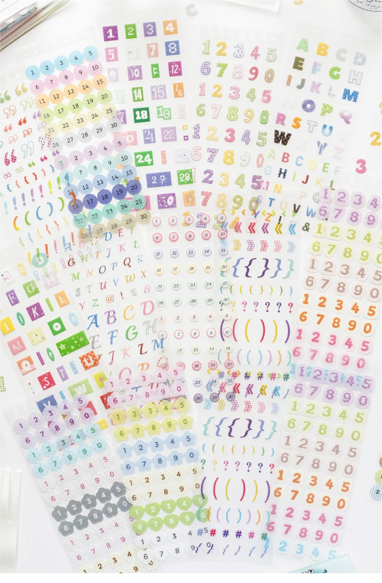TIANZI 30sheets Cartoon Die Cut Stickers Book Japanese Stationery for Scrapbooking Handmade Diary Decorative Supplies