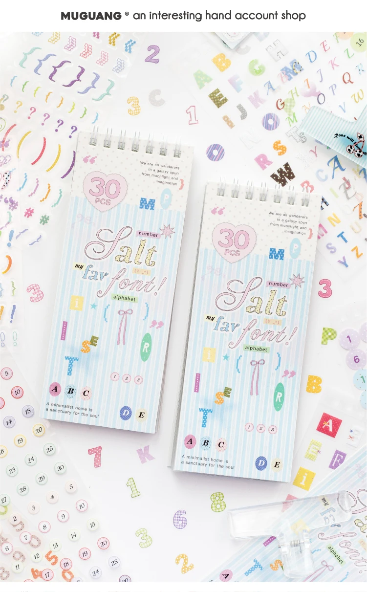 TIANZI 30sheets Cartoon Die Cut Stickers Book Japanese Stationery for Scrapbooking Handmade Diary Decorative Supplies