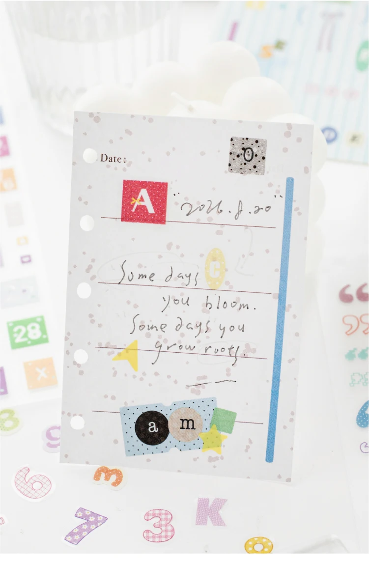 TIANZI 30sheets Cartoon Die Cut Stickers Book Japanese Stationery for Scrapbooking Handmade Diary Decorative Supplies