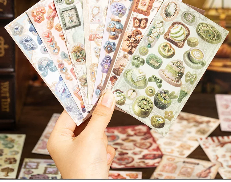 20pcs/lot Kawaii Scrapbook Sticker Dreamy Splendor Scrpbooking Supplies diary Planner Decorative Craft Stationery Sticker