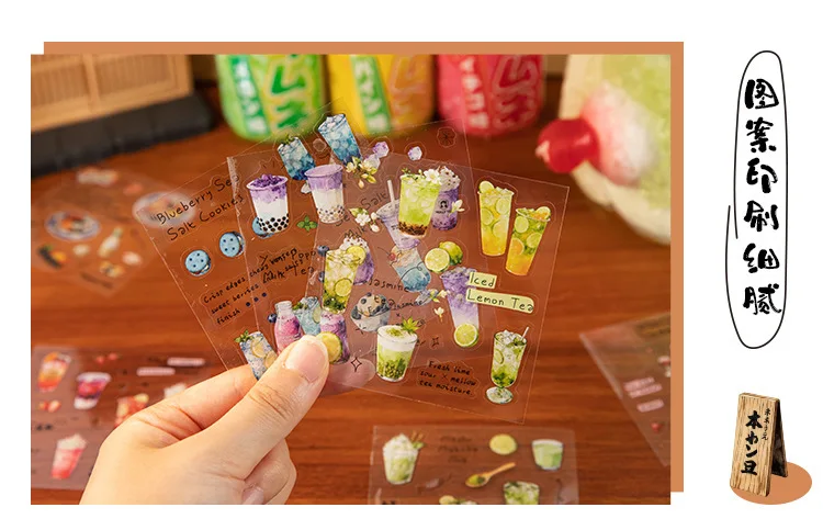 20sheets Kawaii Japanese Cuisine Style Die Cut Sticker Book DIY Diary Phone Case Scrapbook Cute Stationery Stickers