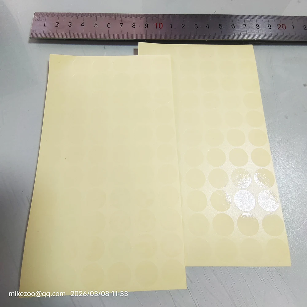 200pcs Transparent PVC Sealing Sticker 13mm 25mm 30mm 50mm Clear Vinyl Label Glossy Surface Tear Resistant Shining Decoration