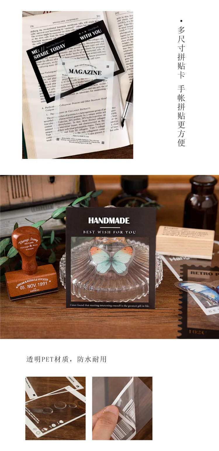 15pcs Kawaii Stationery Stickers Frame Museum DIY Craft Scrapbooking Album Junk Journal Happy Planner Diary