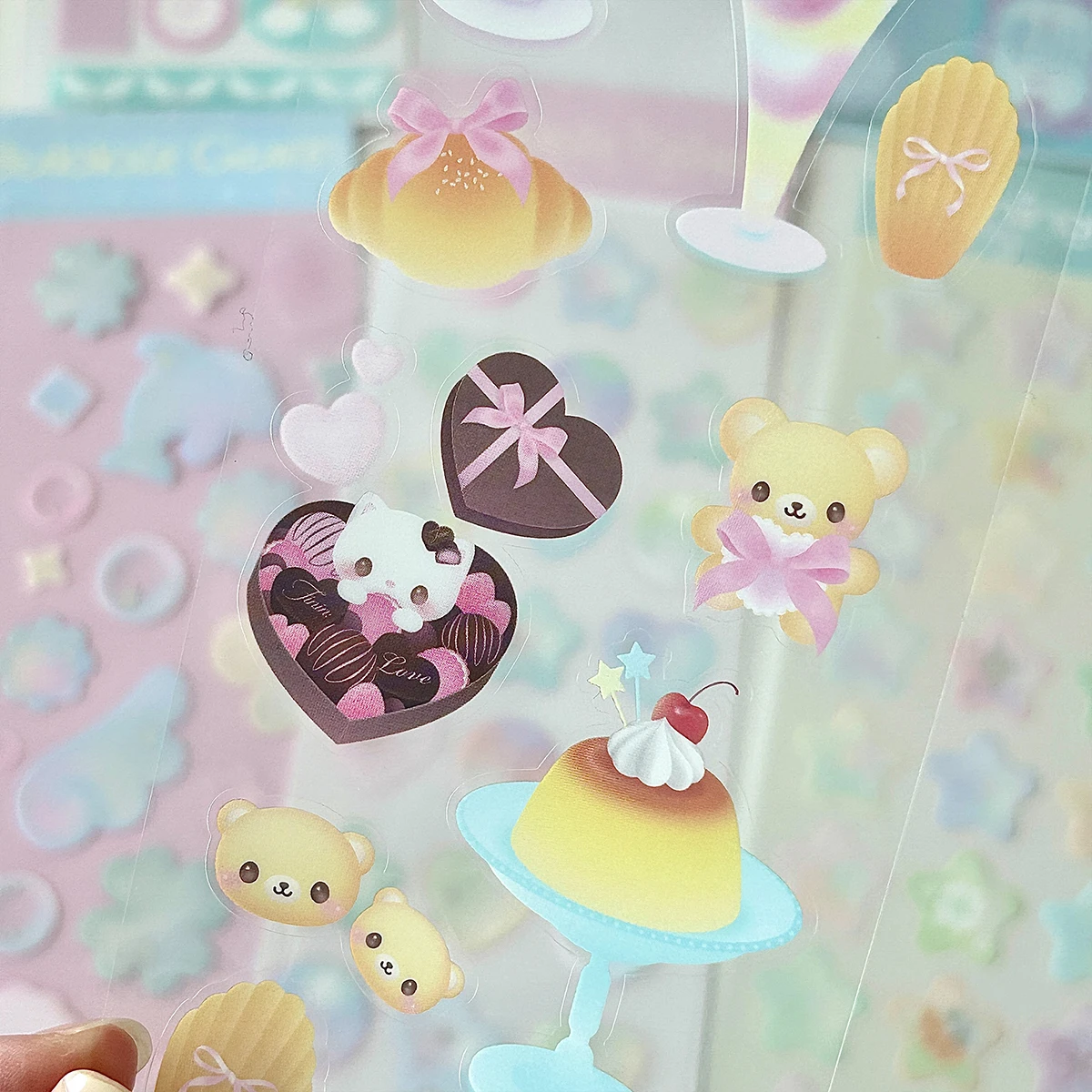 WAKAWAKA Hot Silver Bubble Stickers Deco Stickers Korean Stickers Scrapbook Stickers Cute Guka Card Decor Journal Embellishments