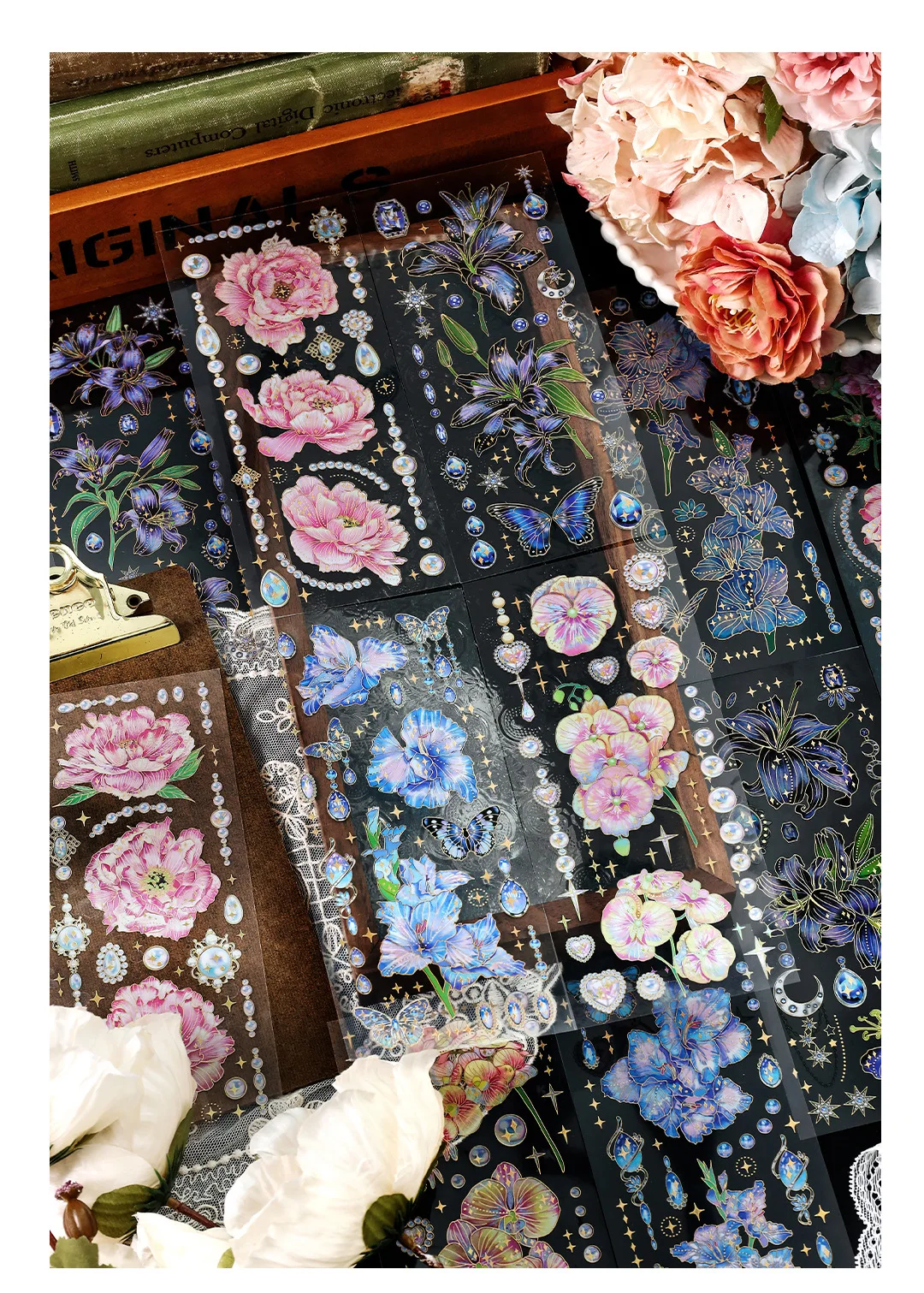 3pcs Kawaii Stationery Stickers Secret Garden Diary Planner Decorative Mobile Stickers Scrapbooking DIY Craft Stickers
