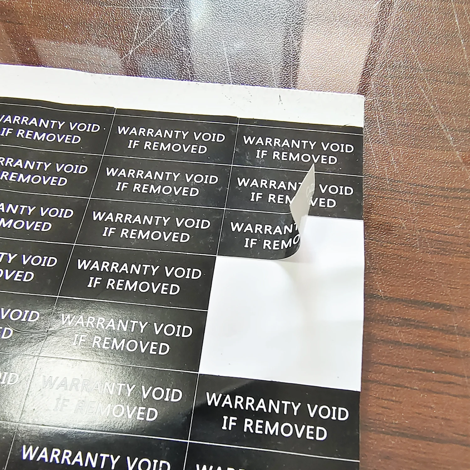 80pcs 25x10mm WARRANTY VOID IF REMOVED Brittle Paper Security Seal Open Indicator Tamper Evident Removal Proof Protection Band
