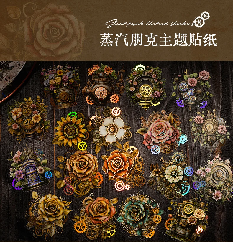 20pcs/1lot kawaii Stationery Stickers steam town Diary Planner junk journal Decorative Scrapbooking