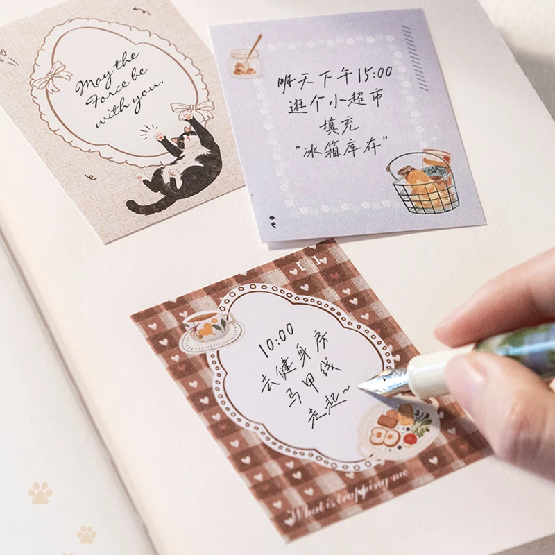 Mr.Paper 16Pcs/Book Light Sleep Manuscript Series Healing Hand-Drawn Base Sticker Pack for Journal Scrapbook DIY Handbook Decor