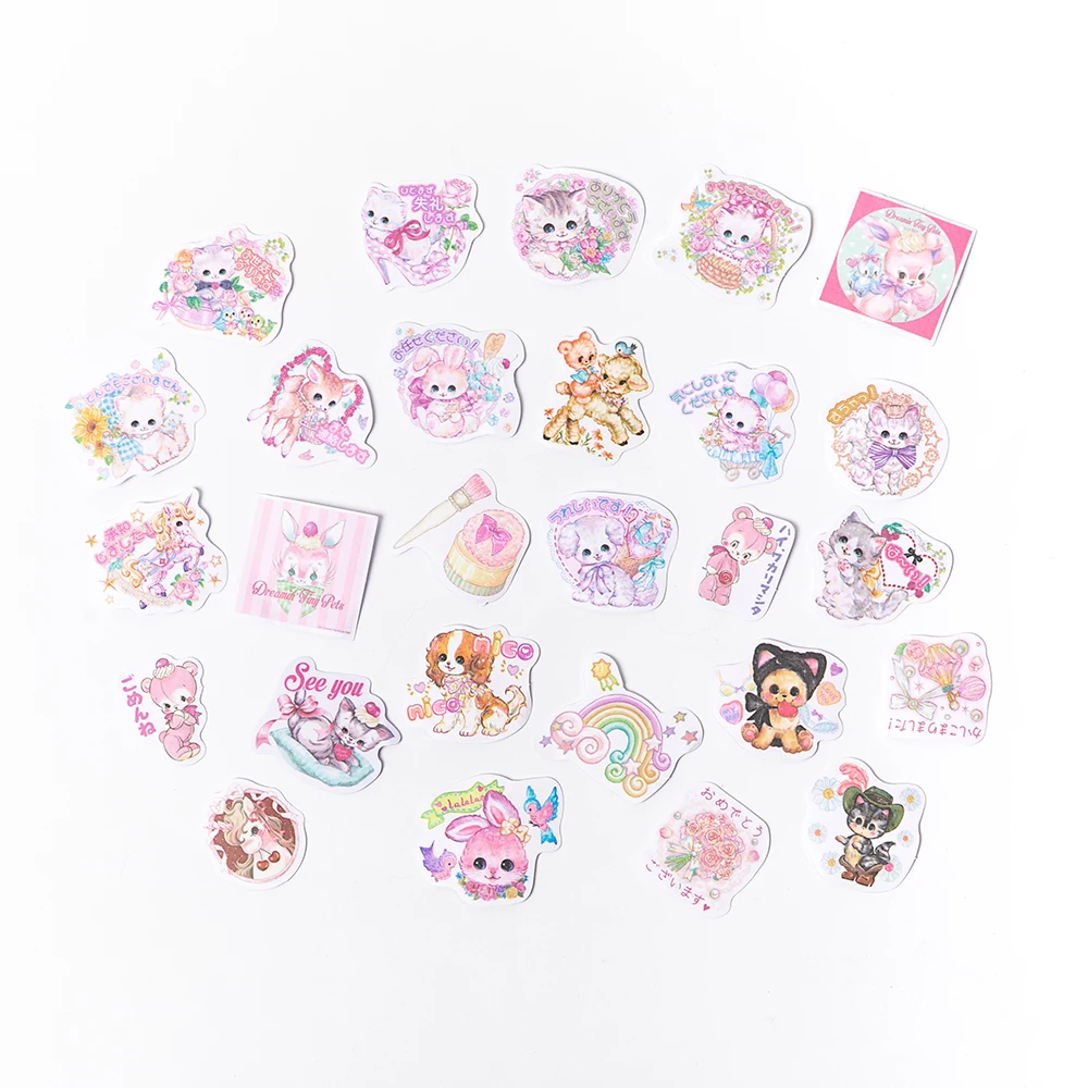 153pcs/lot Kawaii Stationery Stickers Cartoon Cat Diary Planner Decorative Mobile Sticker Scrapbooking Journal DIY Craft Sticker