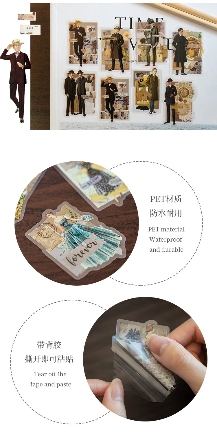 30pcs/1lot kawaii Stationery Sticker Ladies Fashion Notes Diary Planner junk journal Decorative Scrapbooking DIY Craft Sticker