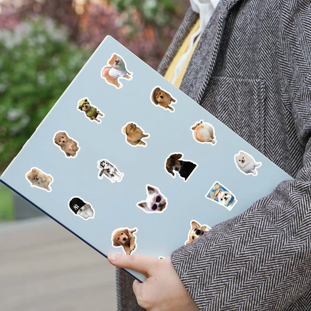 10/100/1000Pcs Funny Dog Stickers Cartoon Cute Decals Toy Guitar Phone Bicycle Laptop Notebook Luggage Car Graffiti Kids Sticker