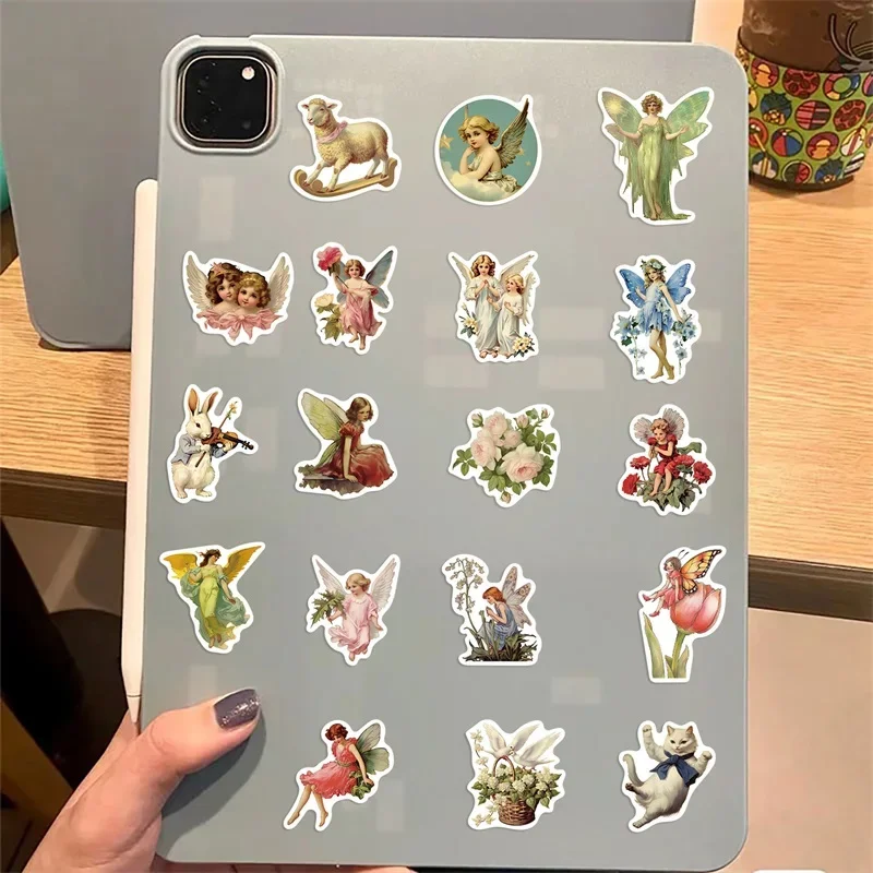 10/30/50PCS Vintage Painting Angel PVC Sticker Aesthetic Stationery Decoration Scrapbooking School Supplies