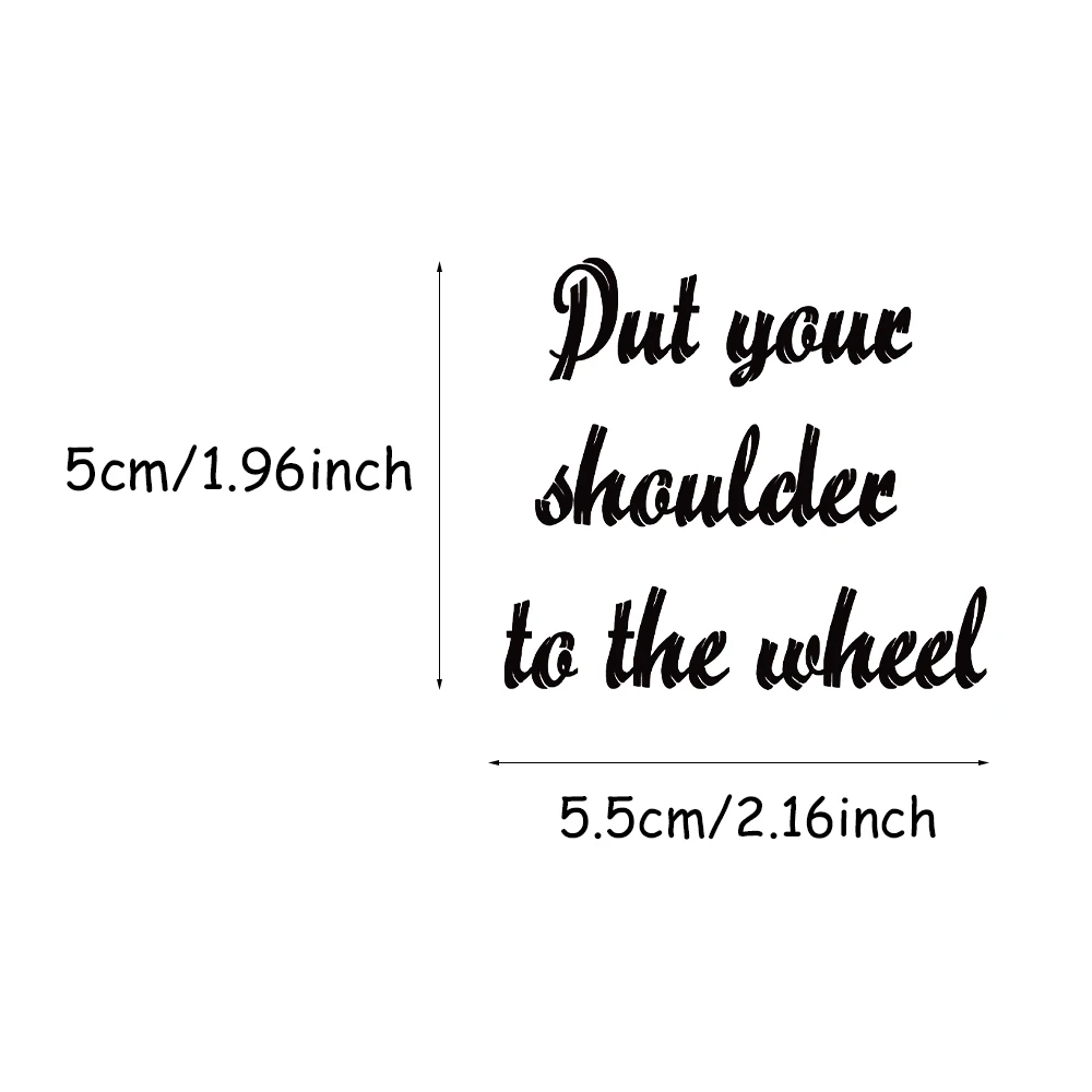 50PCS English Inspirational Decoration Graffiti Stickers DIY Luggage Notebook Skateboarding Motorcycle PET Waterproof S
