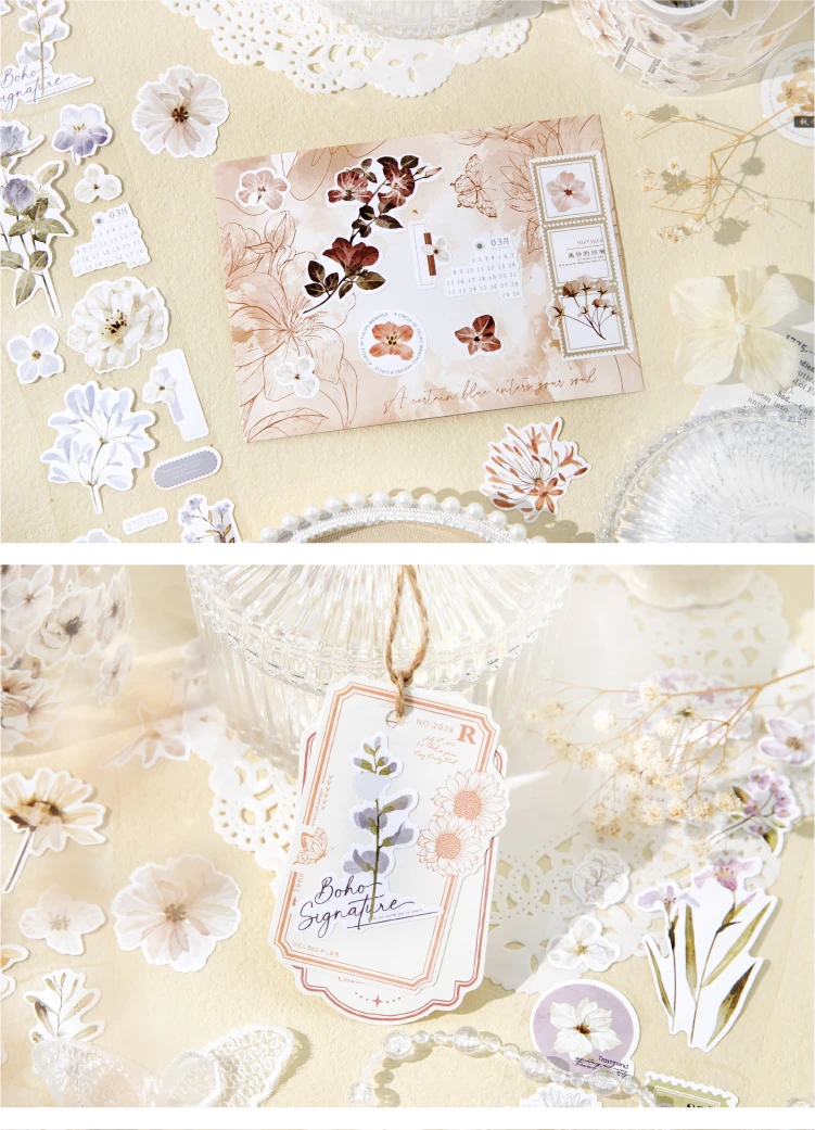 Journal GO 6x200cm Four Seasons Masking Tape DIY Scrapbooking Decor Photo Album Collage Junk Journal Aesthetics Stickers
