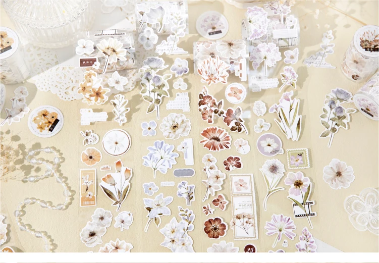 Journal GO 6x200cm Four Seasons Masking Tape DIY Scrapbooking Decor Photo Album Collage Junk Journal Aesthetics Stickers
