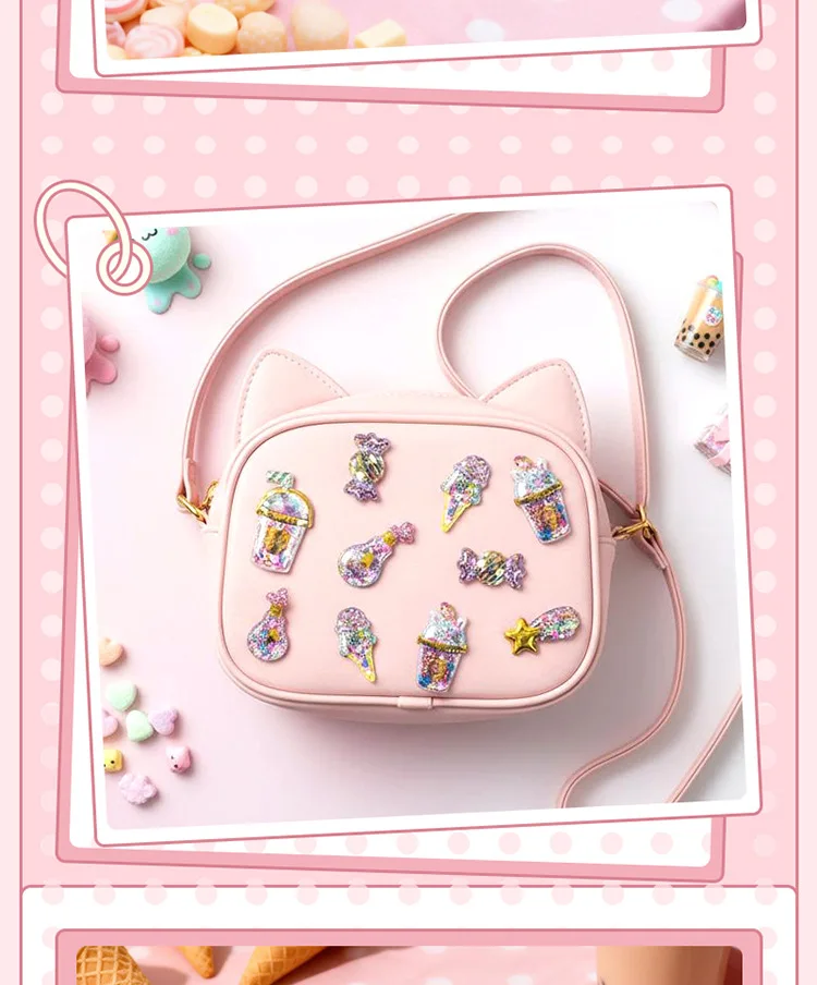 Kawaii Glittering 3D Capsule Stickers Cartoon Scrapbooking Diy Diary Stationery Sticker Cute Gift School Supplies