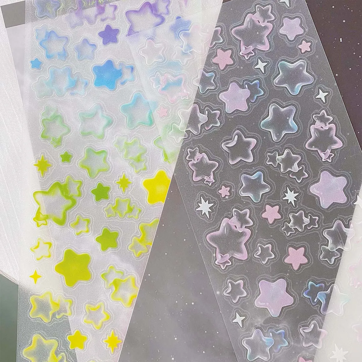 WAKAWAKA Bubble Dreamland Element Sticker Stars Decal Stickers Scrapbooking Stationery Hearts Stickers
