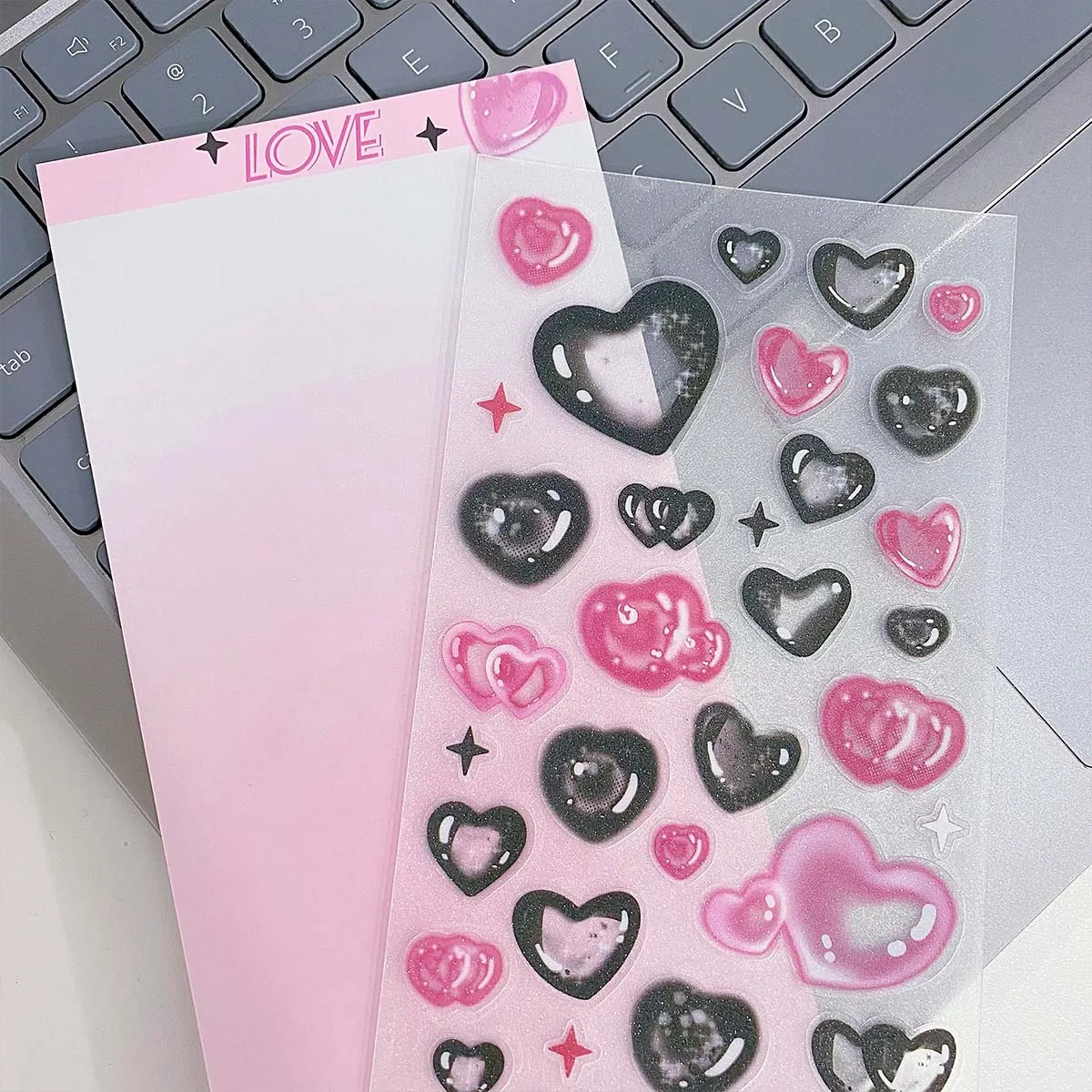 WAKAWAKA Bubble Dreamland Element Sticker Stars Decal Stickers Scrapbooking Stationery Hearts Stickers